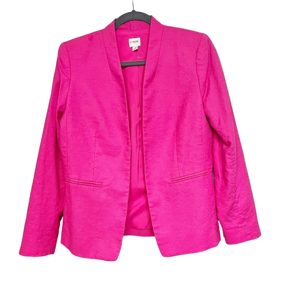 J Crew Womens Pink Blazer Size 6